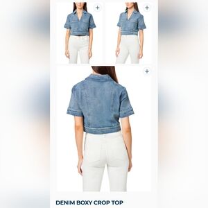 *NWT* Habitual Blue Denim Crop Top